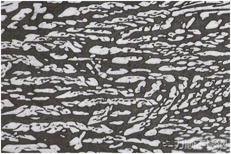 奧氏體(白色)鐵素體(tǐ)(棕色)雙相組織(zhī)