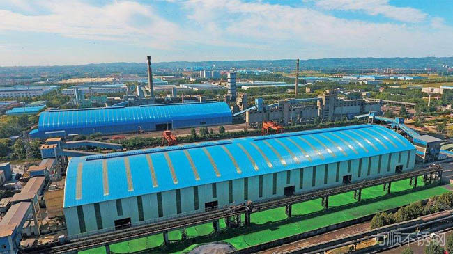 濟源鋼鐵:改造後(hòu)的全密閉焦炭料場